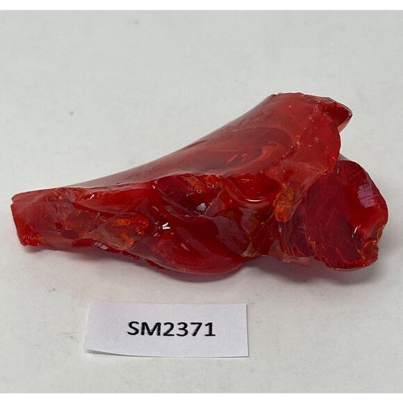 Ruby Red Cranberry and Amberina Multicolor Slag Glass Cullet #SM2371 - Picture 6 of 6